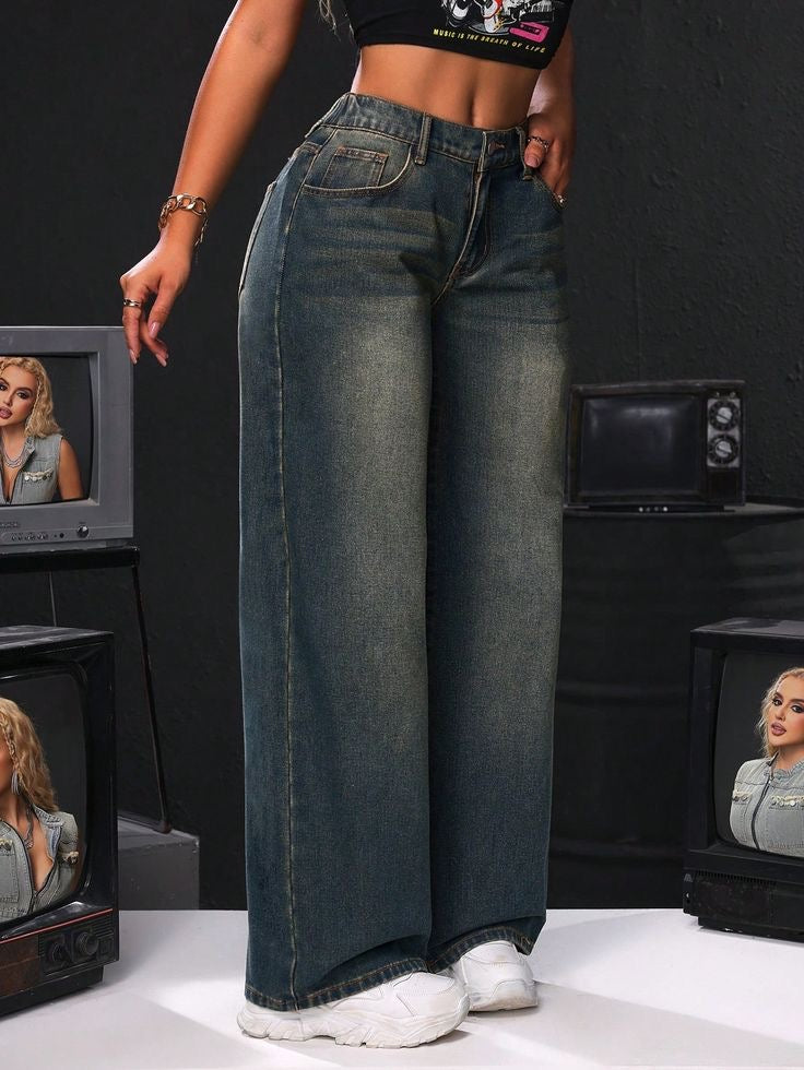 WILD FABLE WIDE LEG JEANS - UK 8