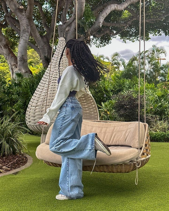 DR DENIM WIDE LEG JEANS - UK 6