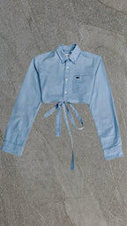 LACOSTE LIVE BAGGY CROPPED SHIRT