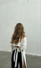 HAWES & CURTIS REWORK BAGGY CROPPED SHIRT - UK 12