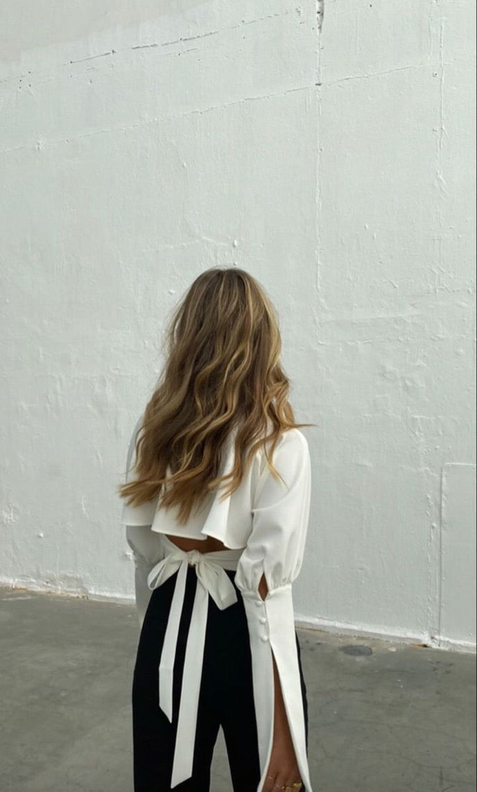 HAWES & CURTIS REWORK BAGGY CROPPED SHIRT - UK 12