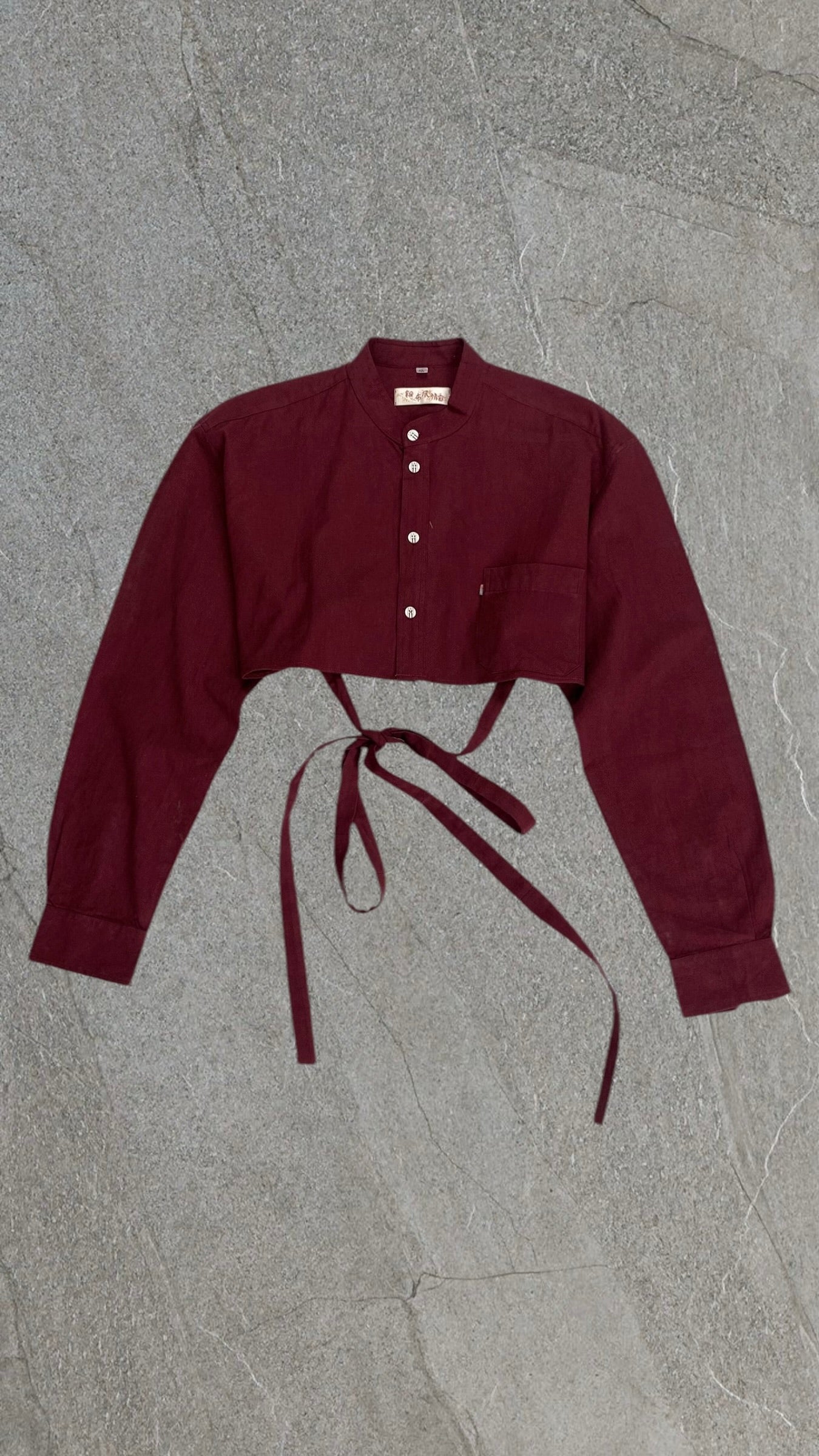 BAGGY CROPPED SHIRT - UK 12