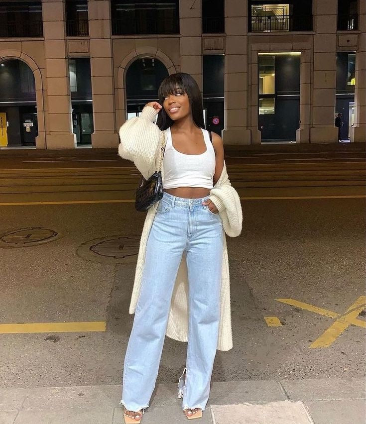 SHEIN STRAIGHT LEG JEANS - UK 8