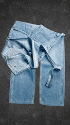 LEE 90's WIDE LEG VINTAGE OVERALL - UK 8