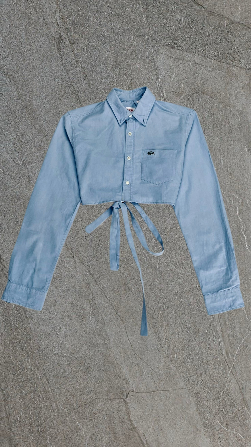 LACOSTE LIVE BAGGY CROPPED SHIRT