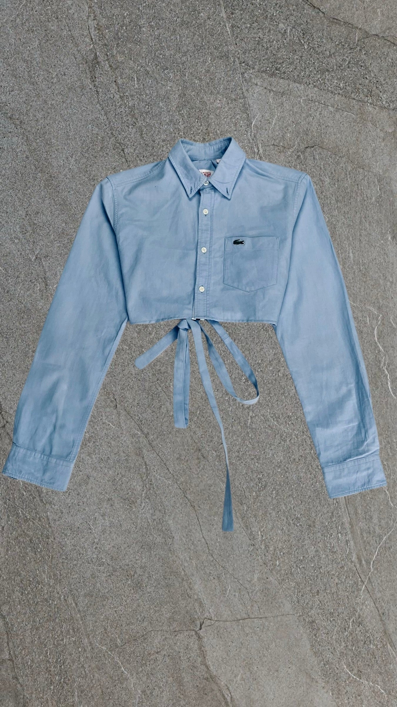 LACOSTE LIVE BAGGY CROPPED SHIRT