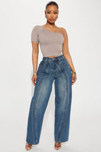 DON'T THINK TWICE WIDE LEG JEANS - UK 12