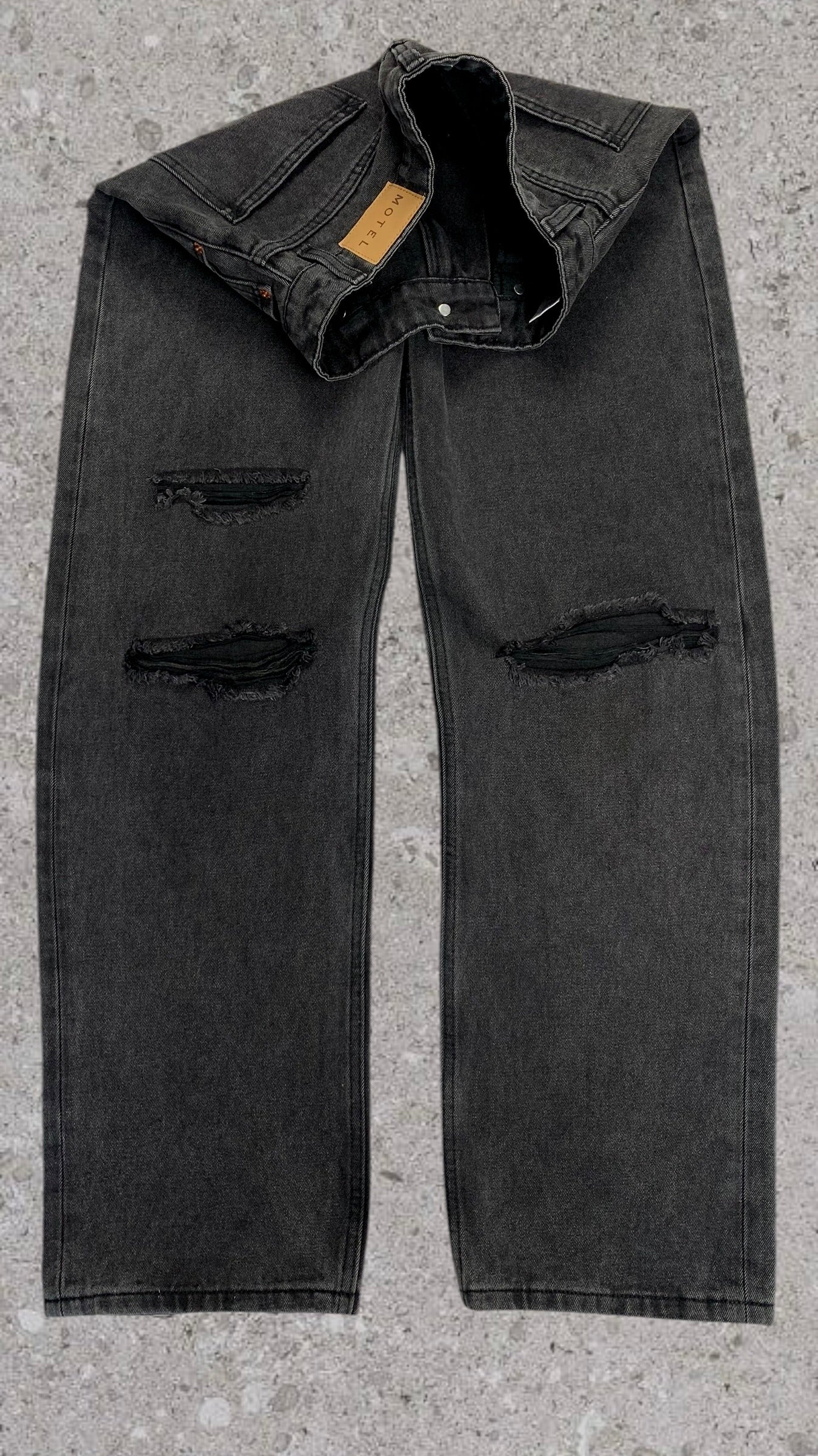 MOTEL DENIM WIDE LEG JEANS - UK 10