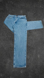 BASS & C0 STRAIGHT LEG VINTAGE JEANS - UK 14