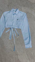 LACOSTE LIVE BAGGY CROPPED SHIRT