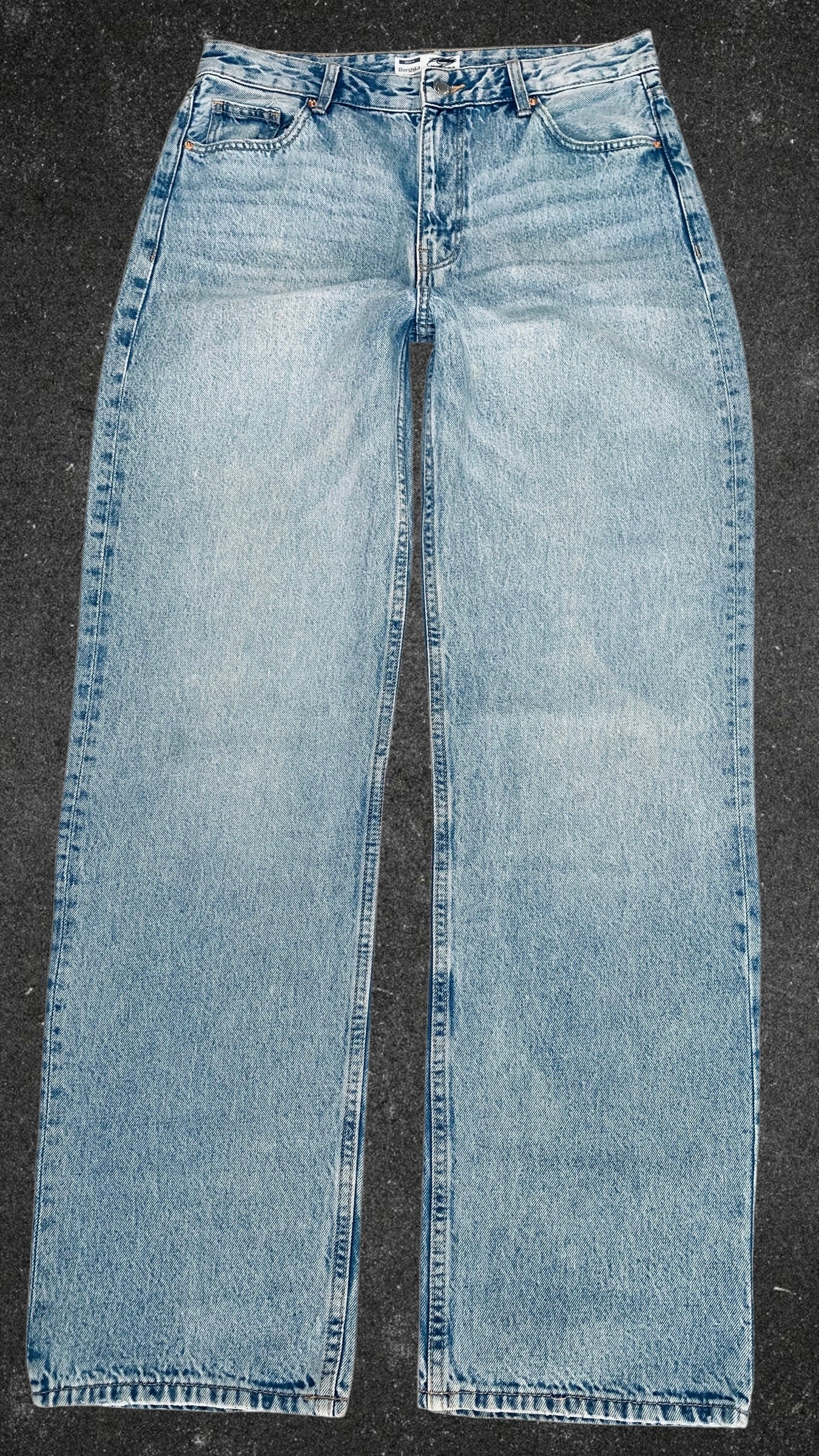 BERSHKA  WIDE LEG JEANS - UK 12