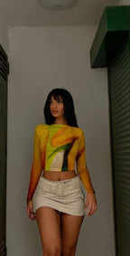 Y2K DENIM SKIRT - UK 6