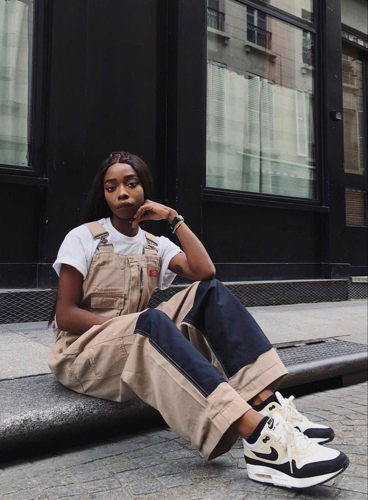 LEE 90's WIDE LEG VINTAGE OVERALL - UK 8