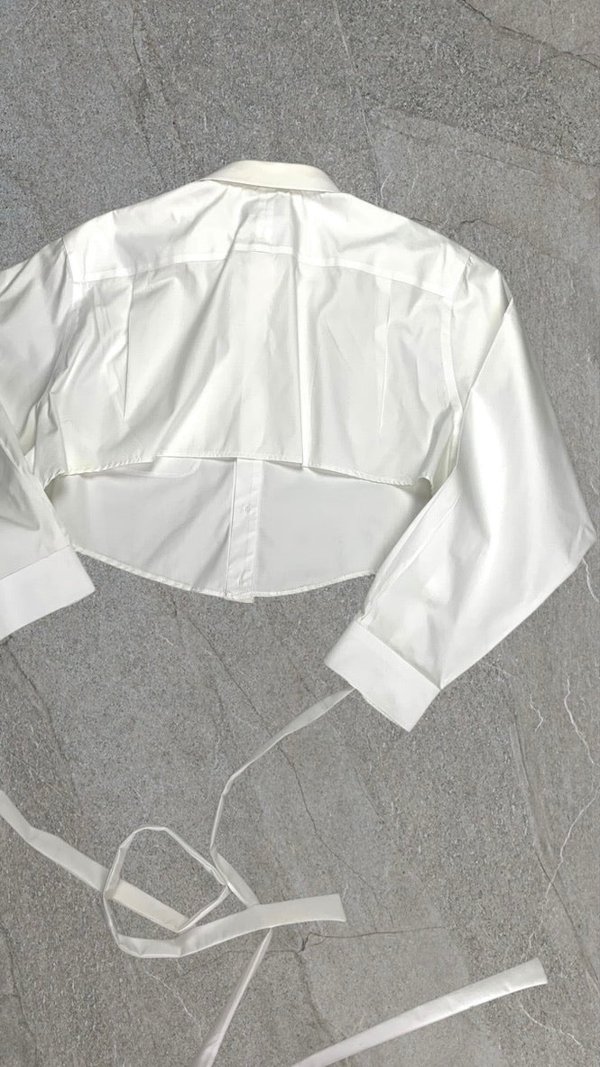 JOS.A.BANK BAGGY CROPPED SHIRT - UK 14