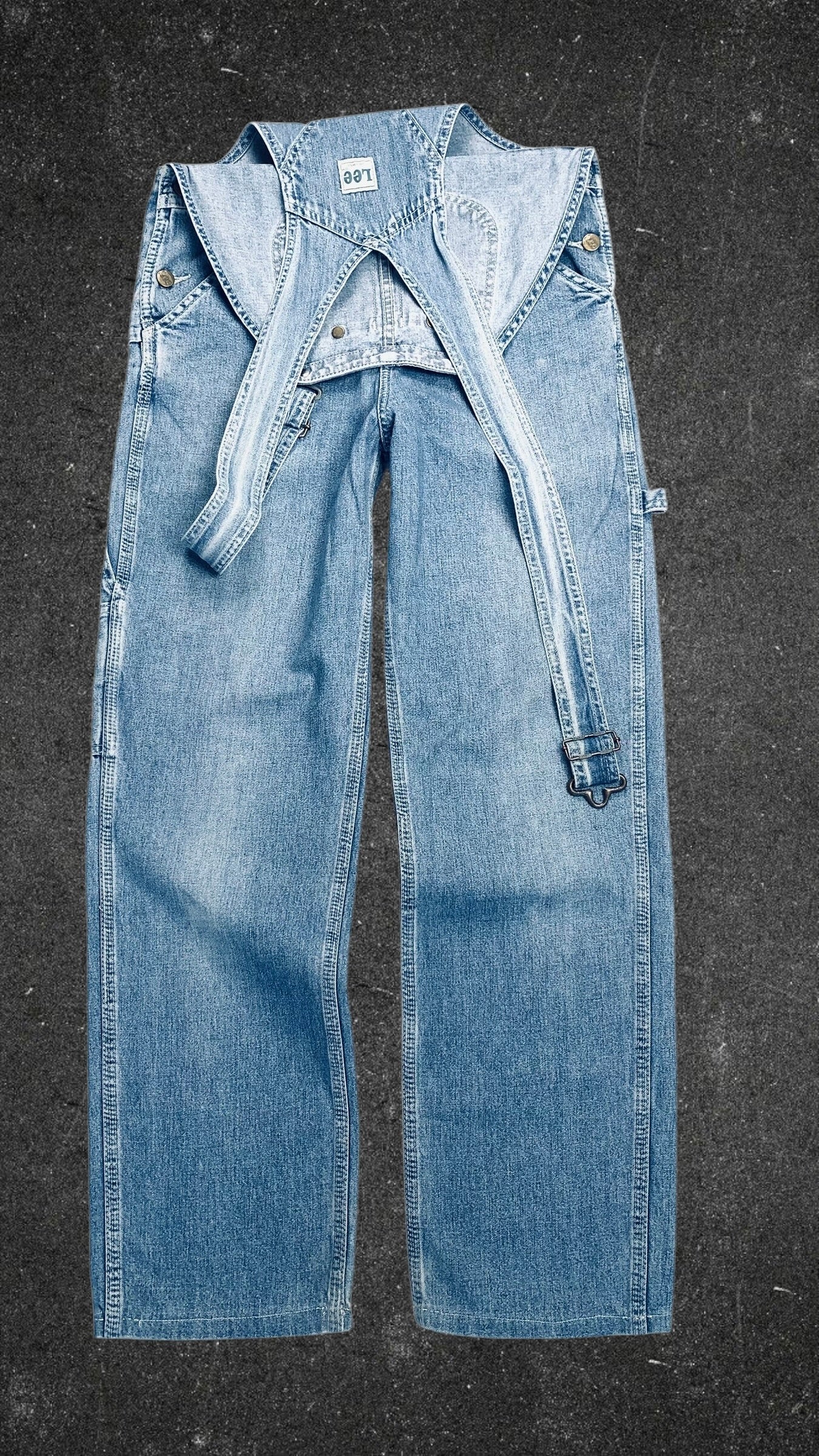 LEE 90's WIDE LEG VINTAGE OVERALL - UK 8