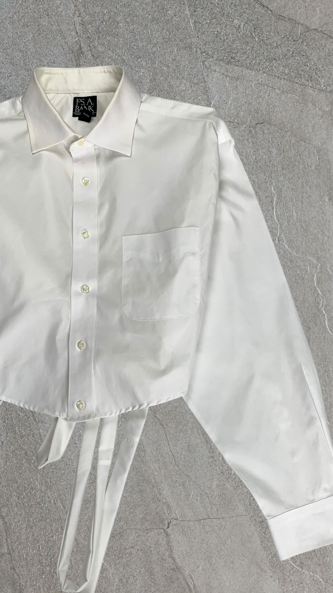 JOS.A.BANK BAGGY CROPPED SHIRT - UK 14