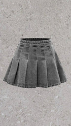 DENIM CO PLEATED SHORT SKIRT - UK 6