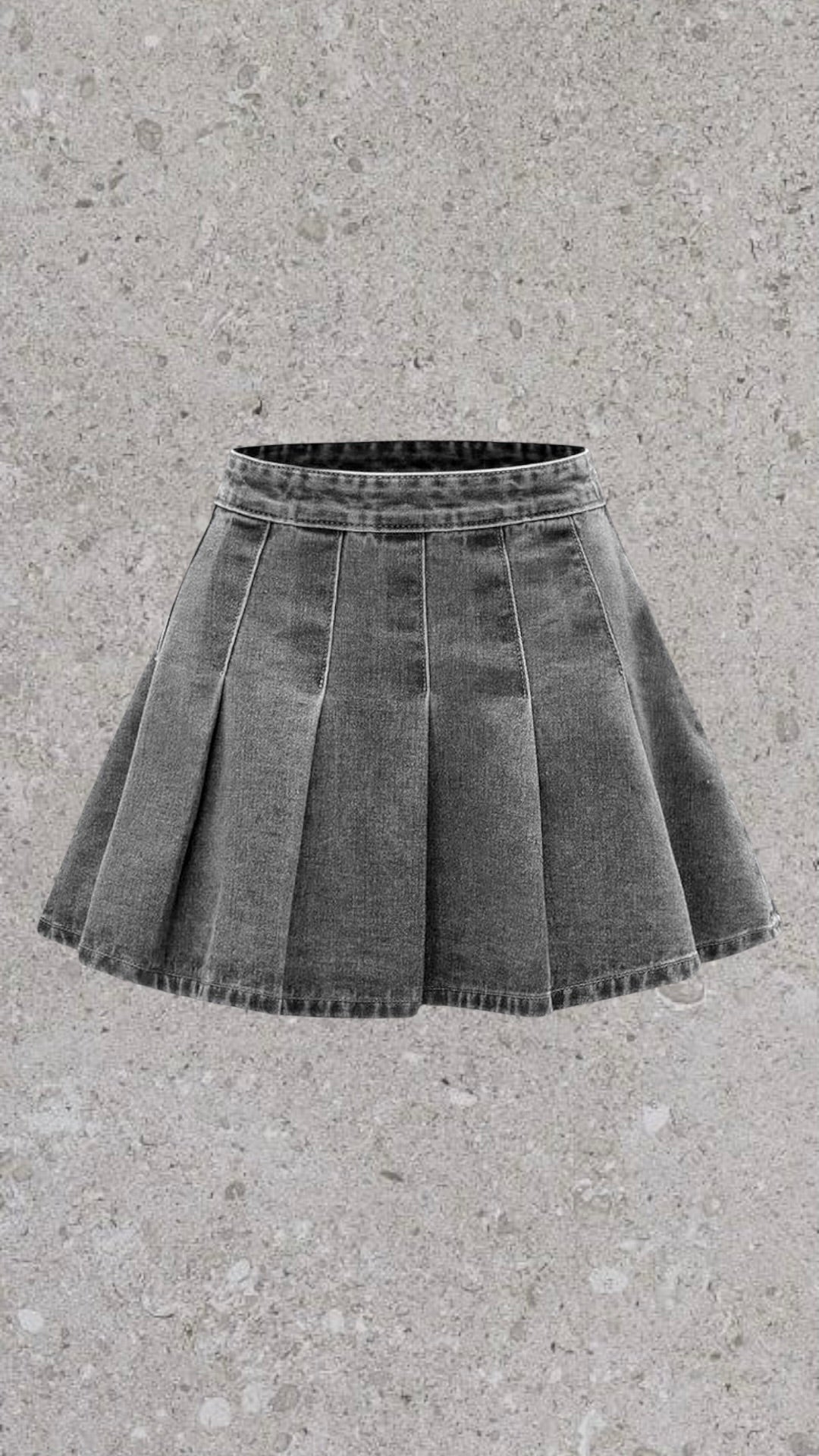DENIM CO PLEATED SHORT SKIRT - UK 6