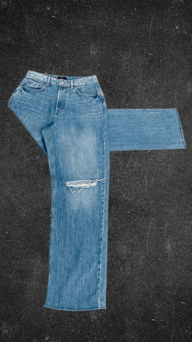 F&F STRAIGHT LEG JEANS - UK 12