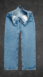 BASS & C0 STRAIGHT LEG VINTAGE JEANS - UK 14