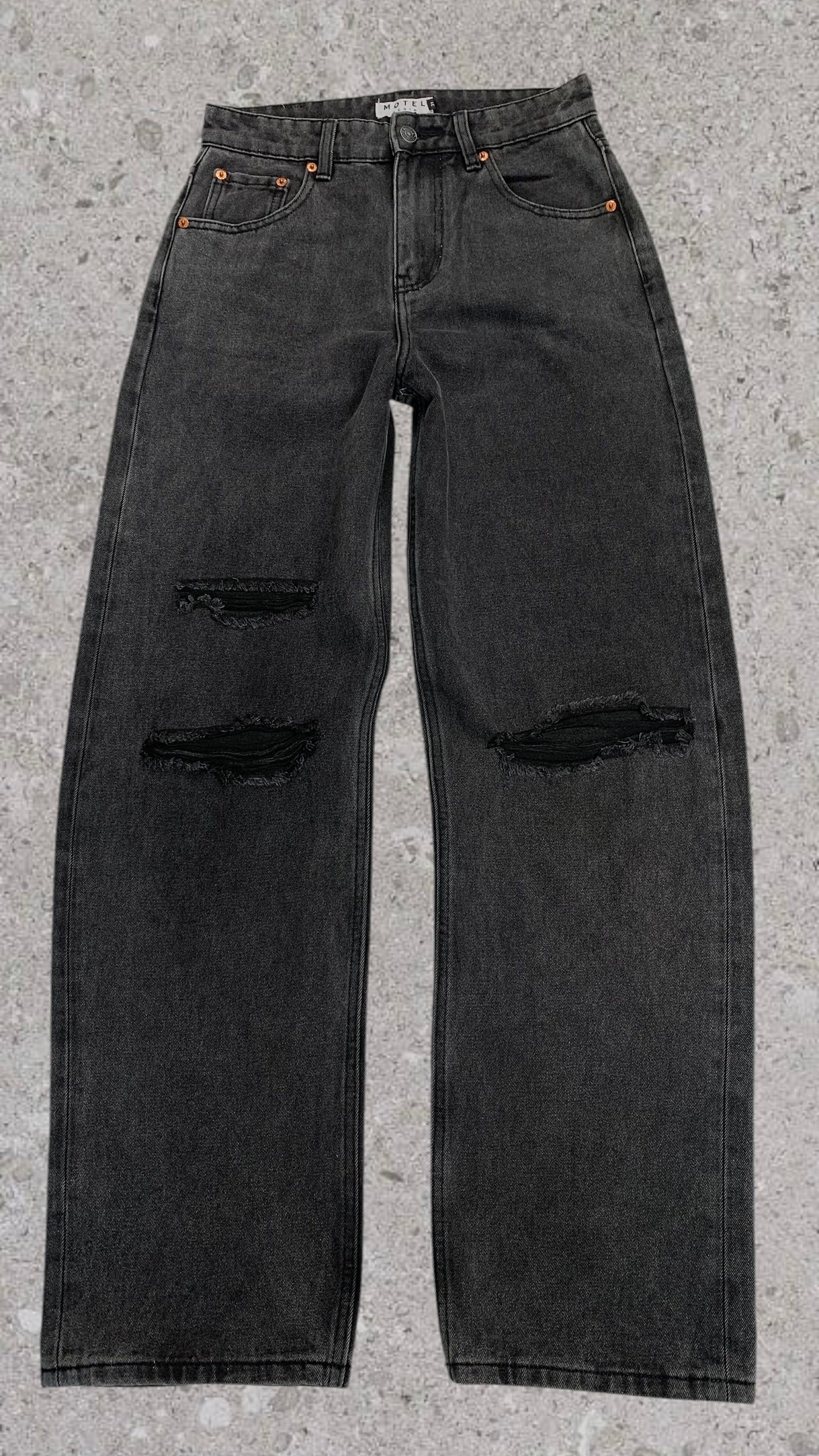 MOTEL DENIM WIDE LEG JEANS - UK 10