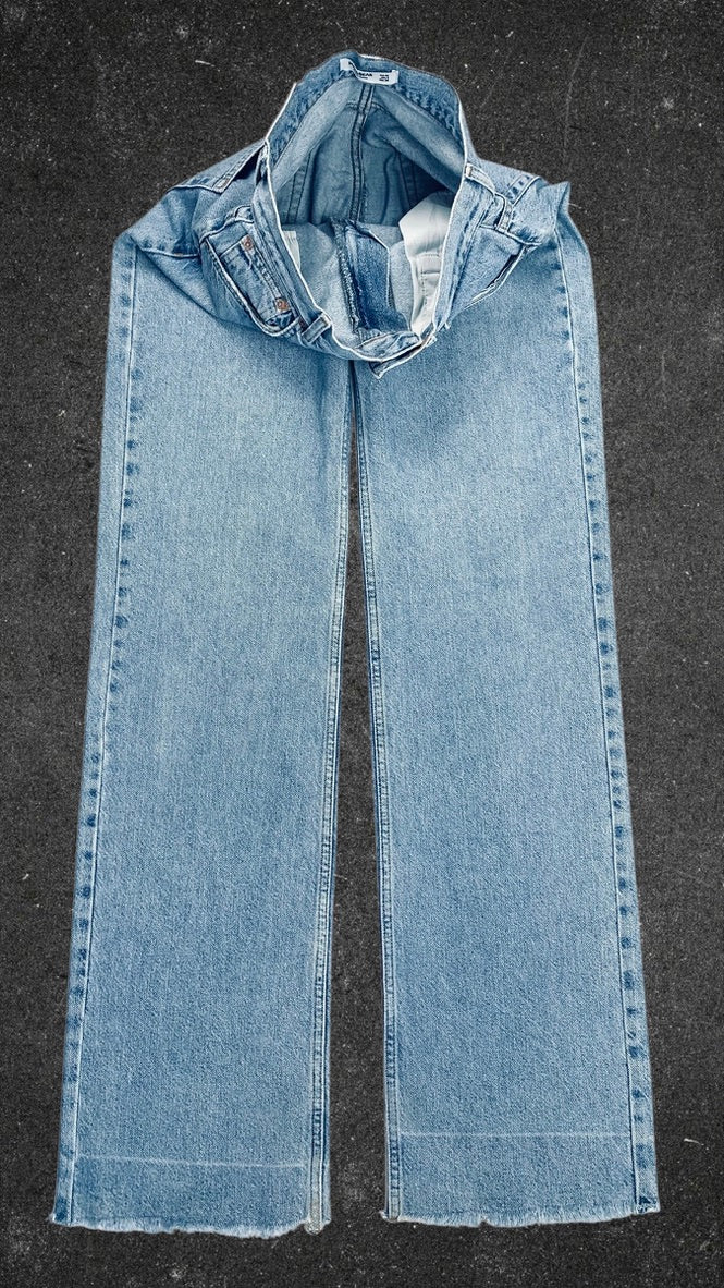 PULL & BEAR WIDE LEG JEANS - UK 8