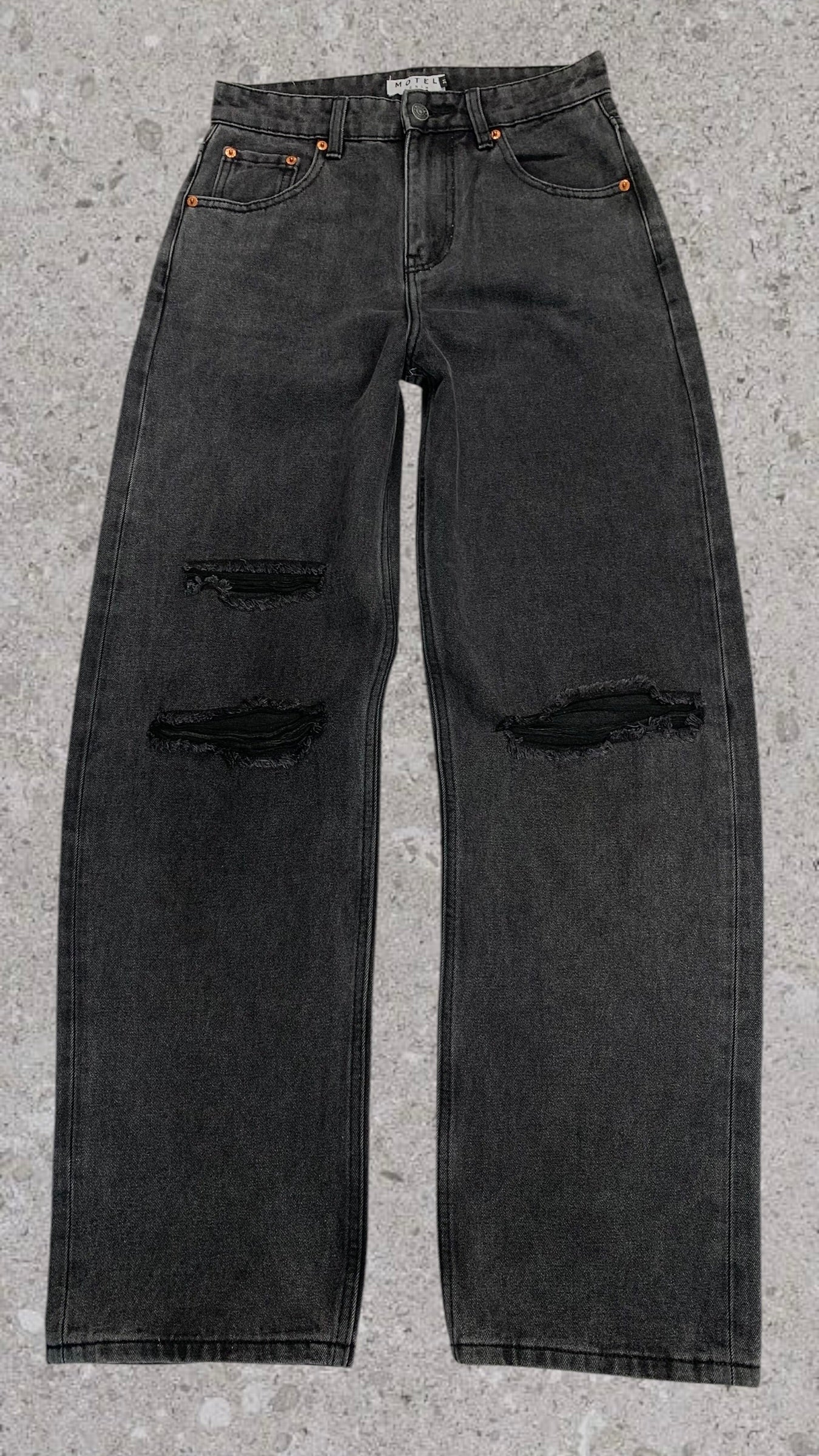 MOTEL DENIM WIDE LEG JEANS - UK 10