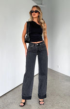 HOLLISTER WIDE LEG JEANS