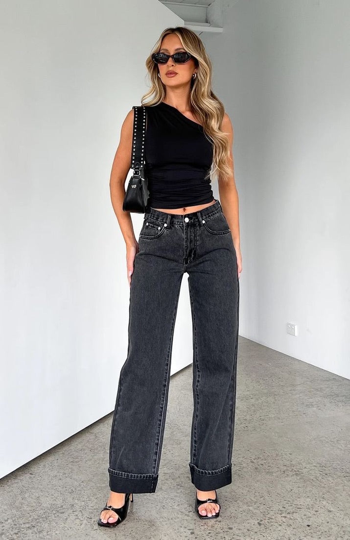 HOLLISTER WIDE LEG JEANS