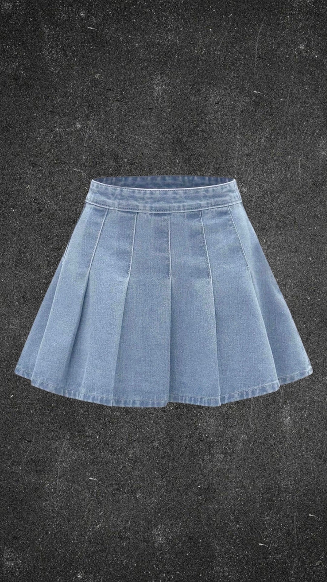 DENIM CO PLEATED SHORT SKIRT - UK 12