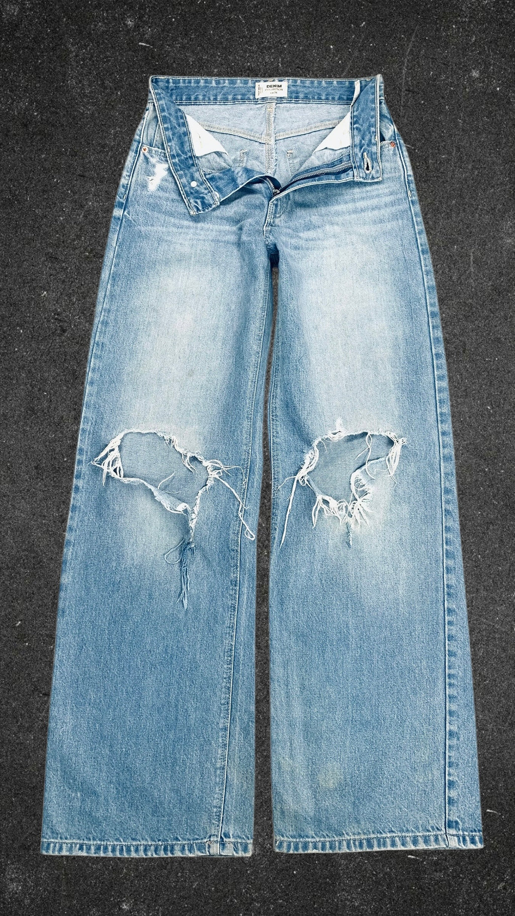 DENIM COLLECTION WIDE LEG JEANS - UK 6