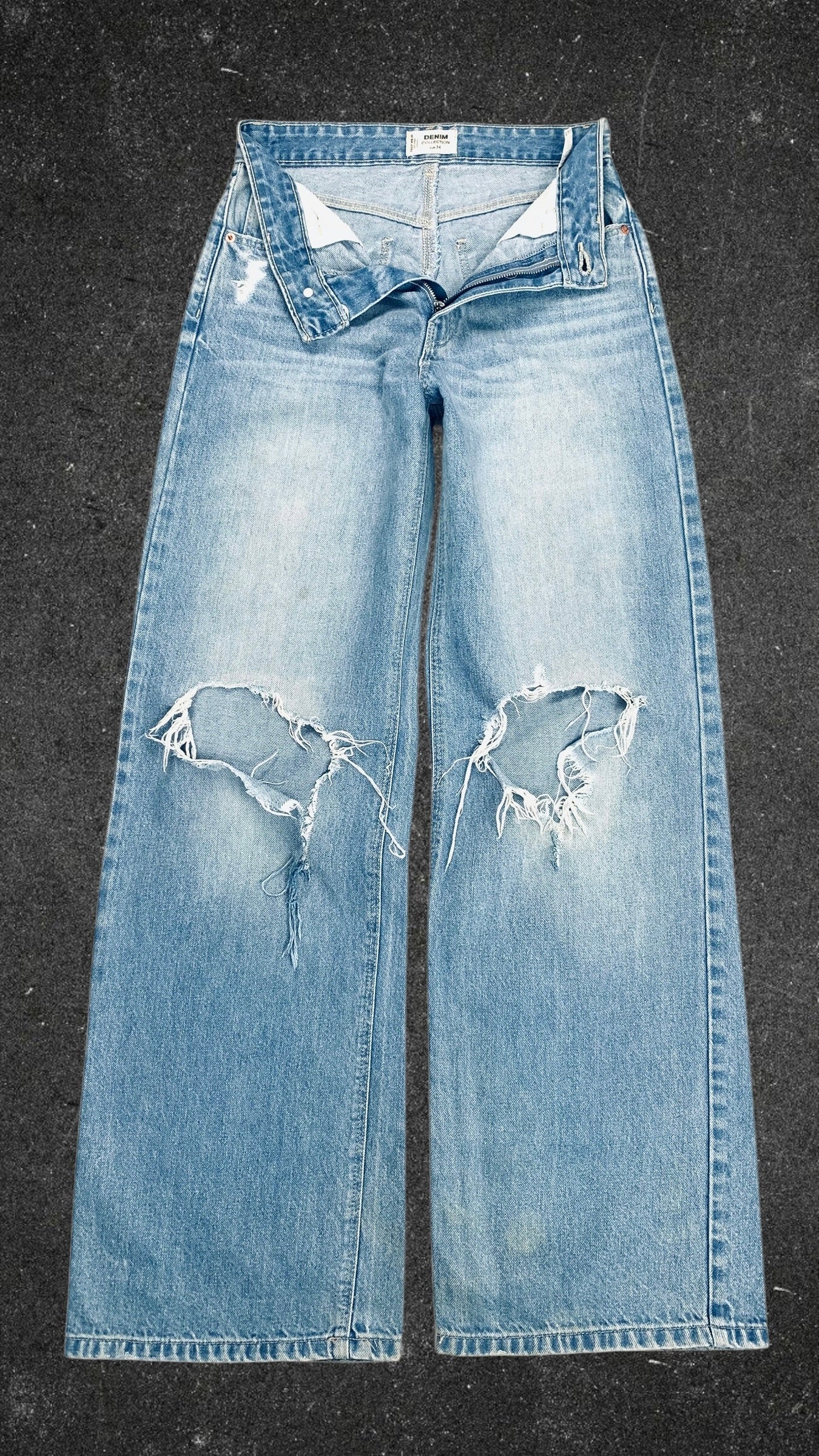 DENIM COLLECTION WIDE LEG JEANS - UK 6