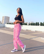 BERSHKA STRAIGHT LEG JEANS  - UK 8