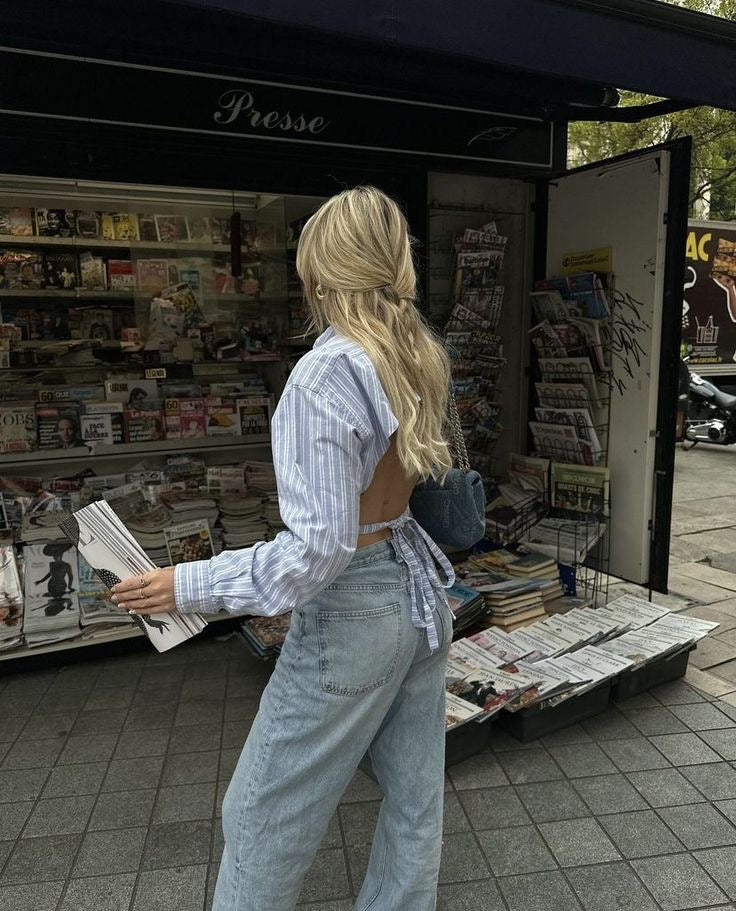 LACOSTE REWORK LONG SLEEVED SHIRT - UK 12