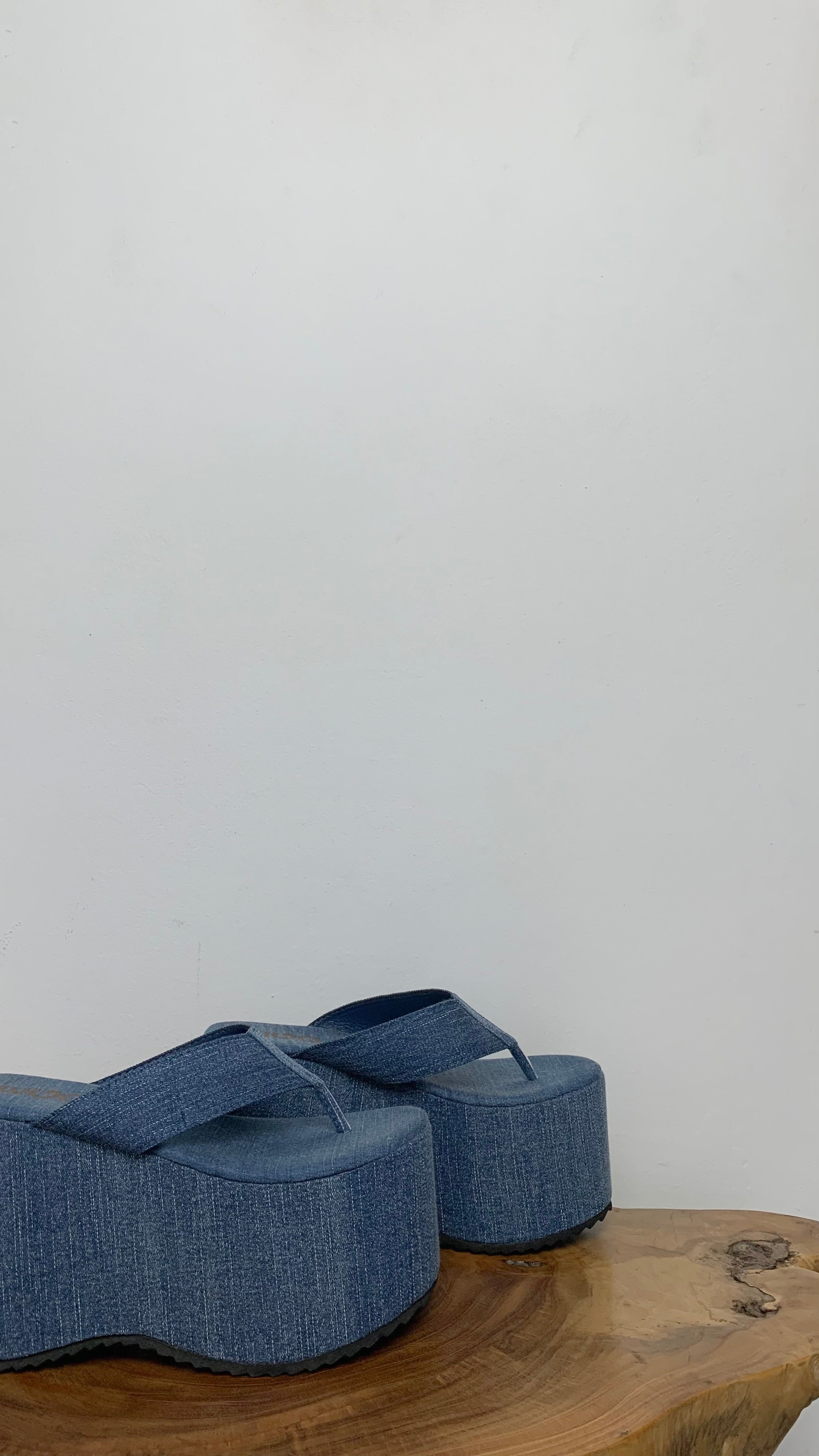 EGO BURNING THONG Y2K EXTREME PLATFORM WEDGE HEEL MULE