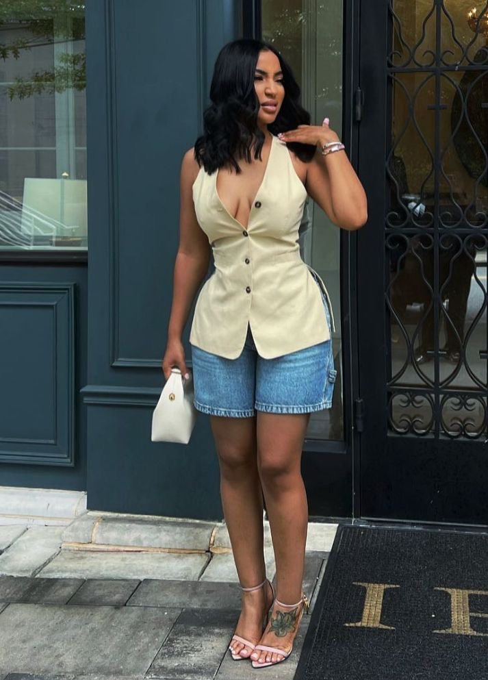 DENIM CO BERMUDA SHORTS - UK 10