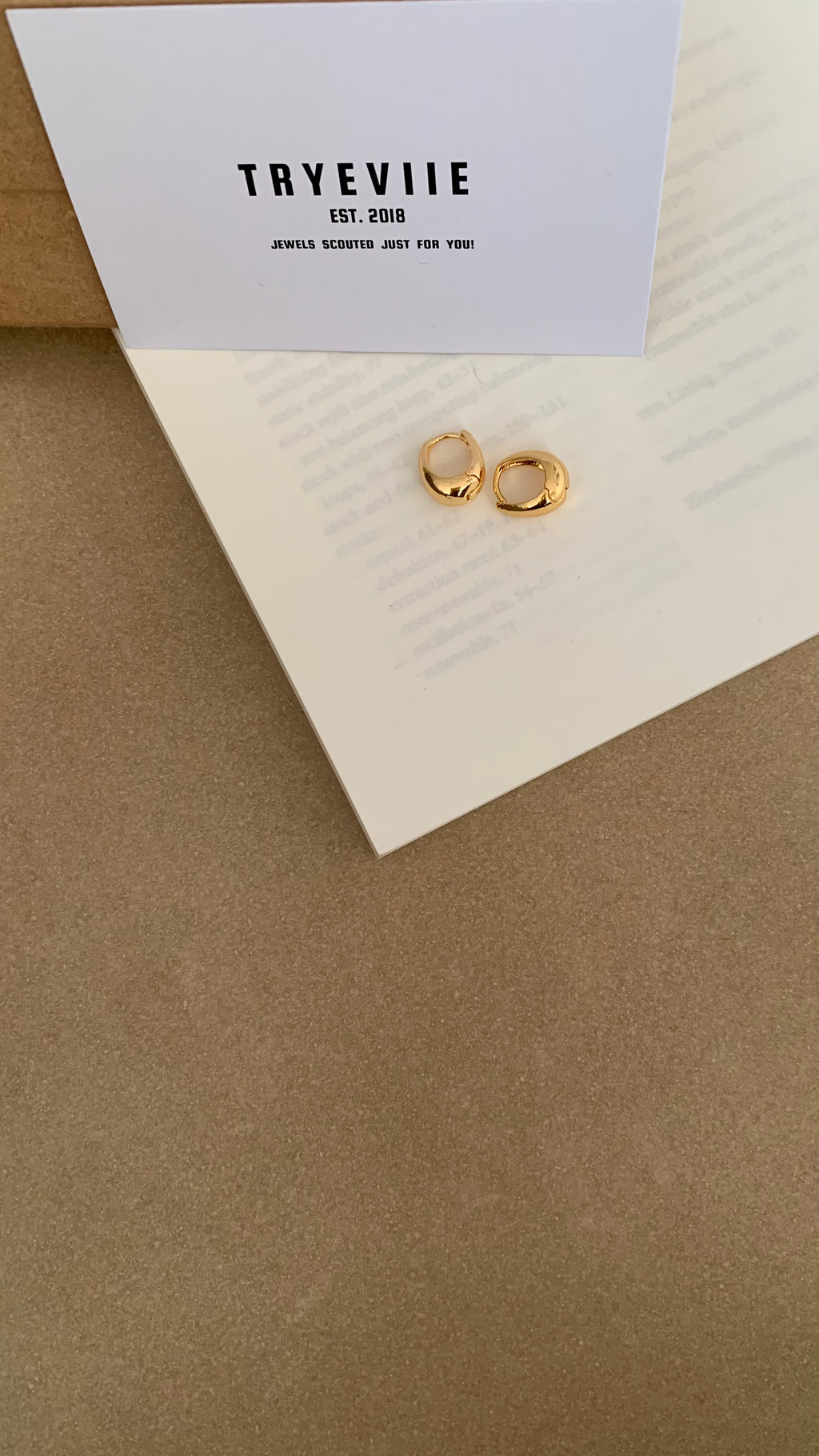 RAINDROP  HUGGIES HOOP EARRINGS