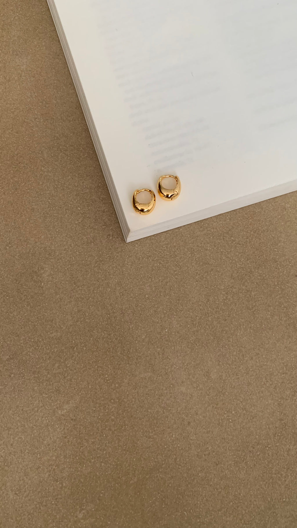 RAINDROP  HUGGIES HOOP EARRINGS