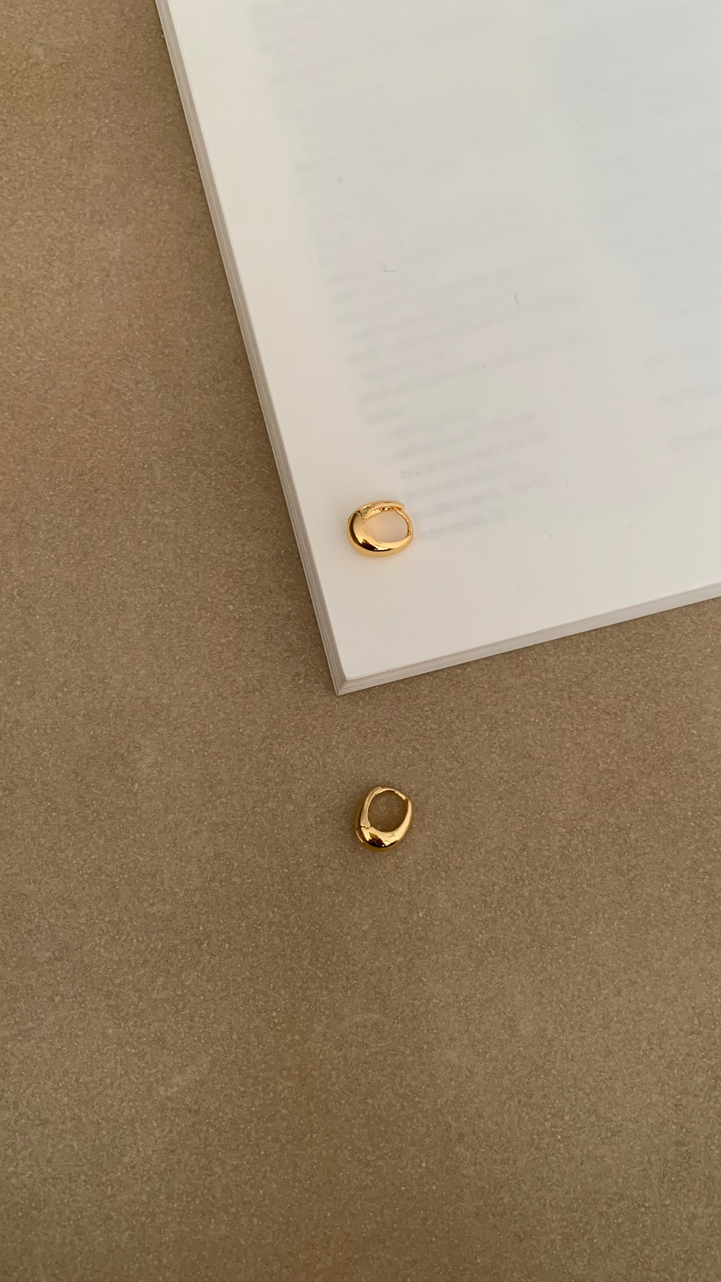 RAINDROP  HUGGIES HOOP EARRINGS