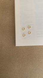 DETAILED MINI HUGGIE HOOP EARRINGS