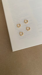 DETAILED MINI HUGGIE HOOP EARRINGS