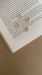 DETAILED MINI HUGGIE HOOP EARRINGS