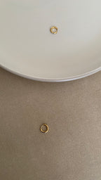 HONEY HUGGIES STONE HOOP EARRINGS