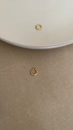 HONEY HUGGIES STONE HOOP EARRINGS