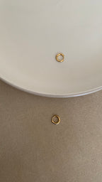 HONEY HUGGIES STONE HOOP EARRINGS