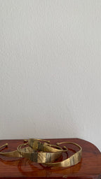 BLACK DETAILED EASY ADJUSTABLE FLAT CRESCENT RETRO ARMLETS