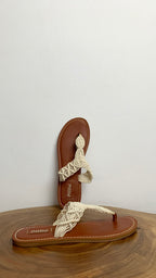 CROCHET SLIP ON THONG MULE