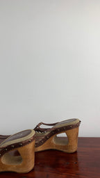 FAITH WEDGE MULE - UK 4 - EU 37