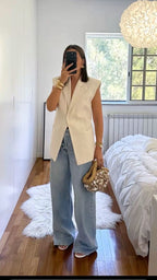 STRADIVARIUS WIDE LEG JEANS - UK 6