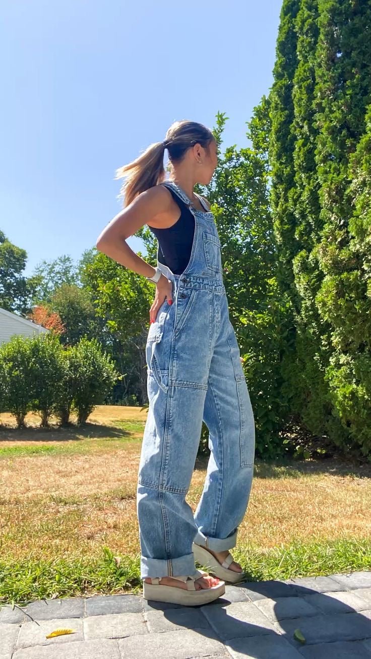 CASA BLANCA 90'S CARPENTER WIDE LEG OVERALL